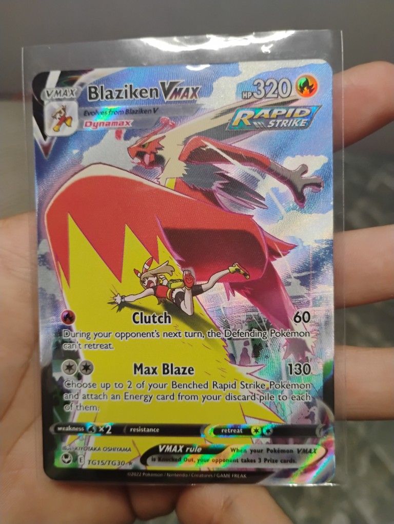 Pokemon Silver Tempest Blaziken Vmax