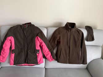 Lands End Girls double jacket size 10/12