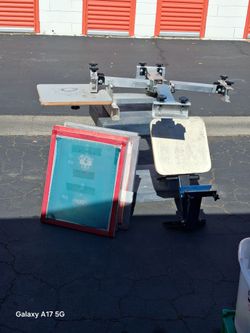 Ranar Vista V-4400 4 color silkscreen press