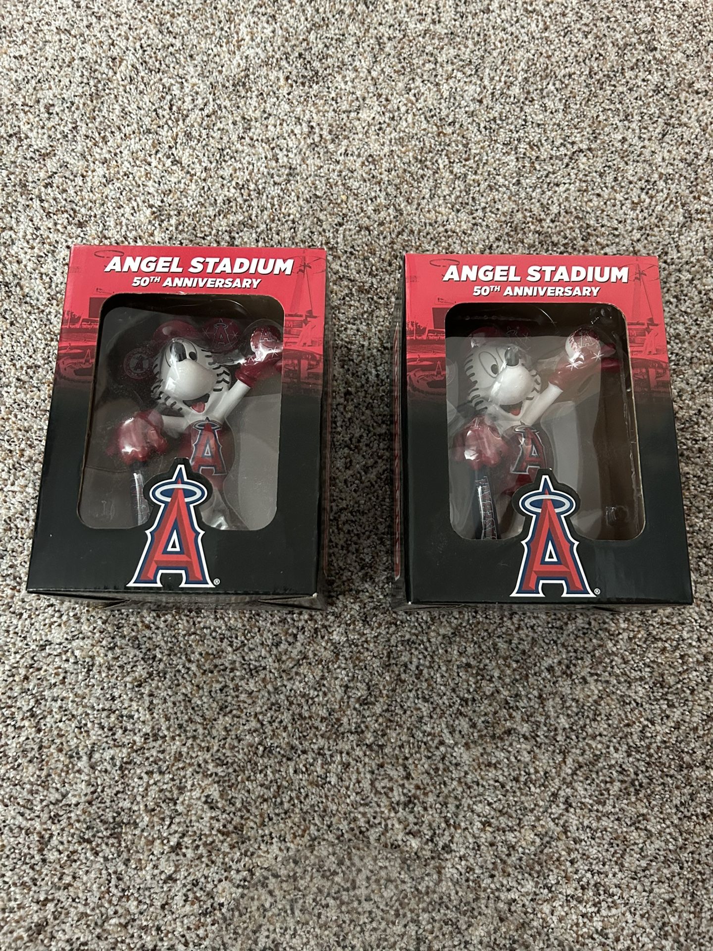 Angel Stadium 50th Anniversary Mickey Mouse Figurines Unopened