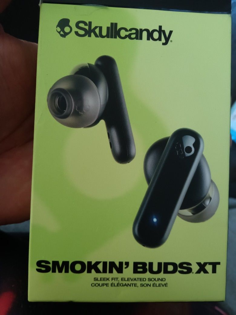 Skullcandy Smokin' Buds XT True Wireless Bluetooth Earbuds with 20 Hours of Battery in Black