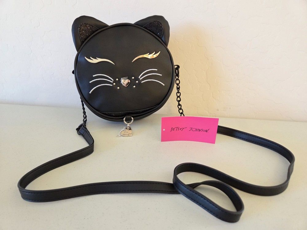 * Black Cat Brand new halloween purse goth scary costume Betsey Johnson