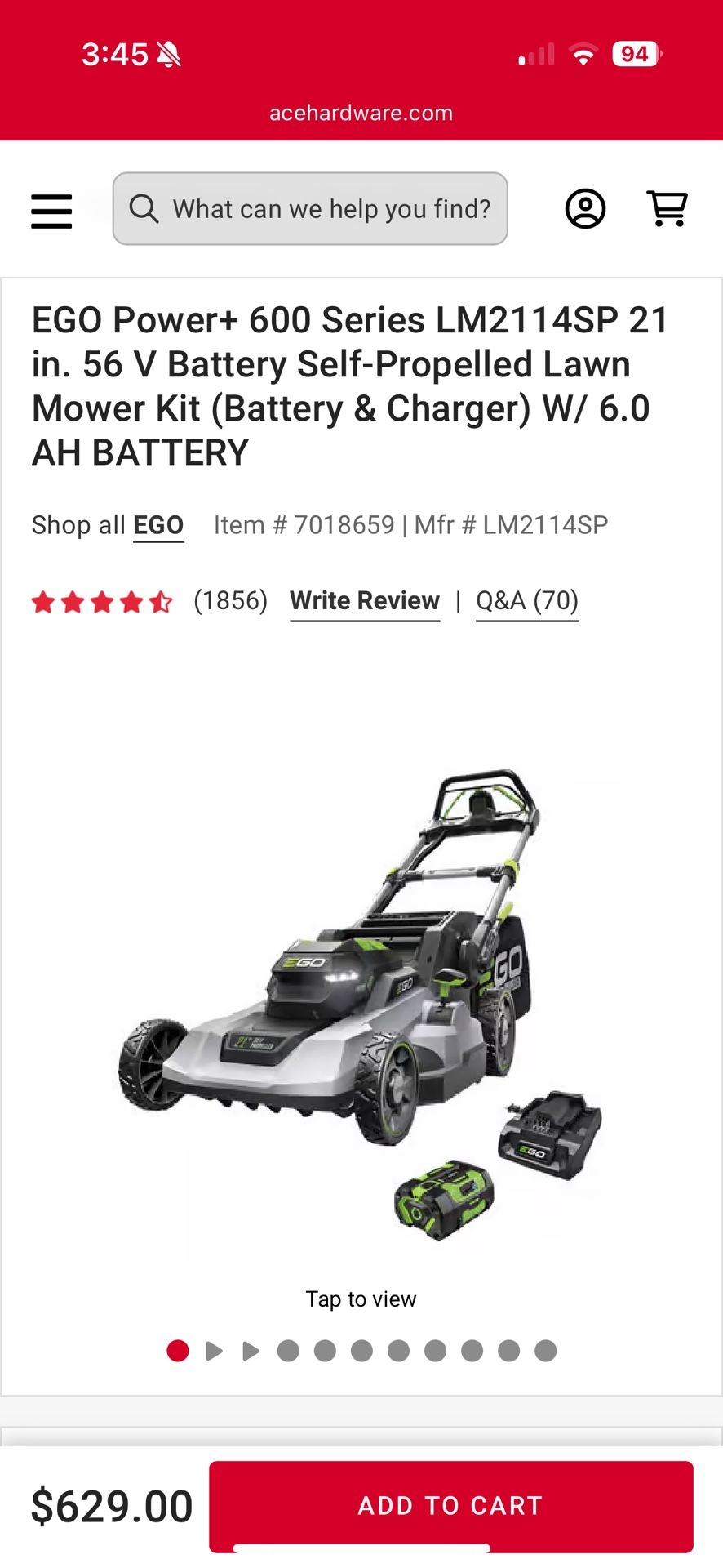 Ez Go Electric Lawn Mower