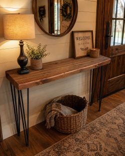 Beautiful Modern Rustic Entry Table