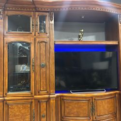 Wood Wall Entertainment Center