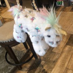 Unicorn Girls Plush Bag