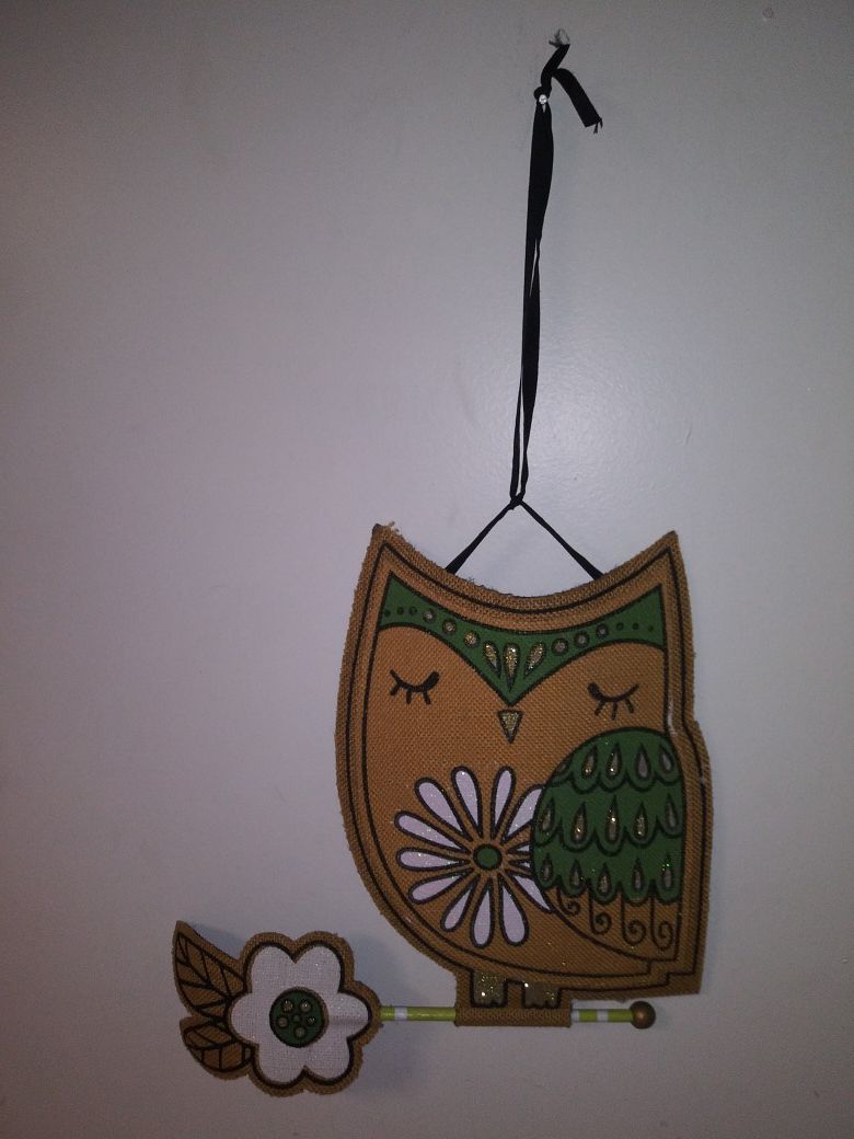 Owl door hanger wall hanger