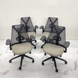 HERMAN MILLER SAYL CHAIRS LIKE NEW!!FULLY LOADED WITH LUMBAR SUPPORT AND FULLY ADJUSTABLE ARMS!
