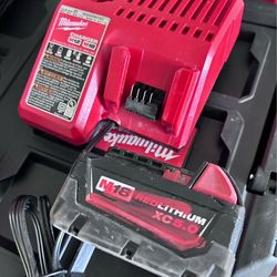 Milwaukee M18/M12 charger & 5.0ah M18 battery