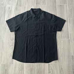 Travis Mathew Men’s 3XL Black Short Sleeve Button Shirt