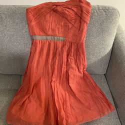Mango Asymmetrical Strapless Brand New Dress With Tag