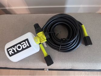 Ryobi Foamer and 40 Ft Pressure Washer Hose