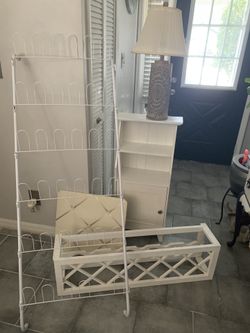 White Furniture Set Home Decor Organizer 