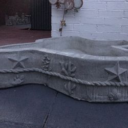 Concrete Planter Texas Shape