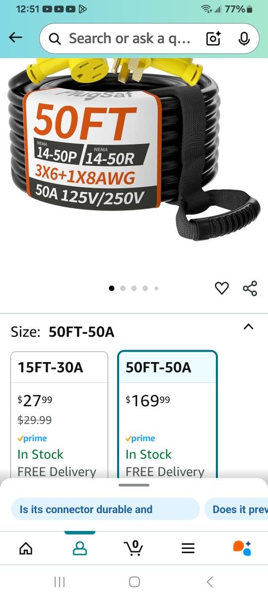 RV Extension Cord