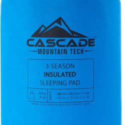 Cascade Mountain Tech Camping Sleeping Pad with Pillow Carry Bag