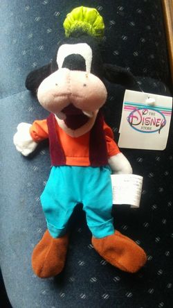 Bean bag Goofy purchased in Disneyland.