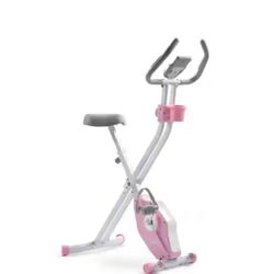 Sunny Health & Fitness - Foldable Magnetic Exercise X-Bike - Pink