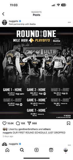 Denver Nuggets Playoffs Tickets