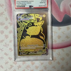 PSA 10 Gold Pikachu Trainer Gallery 