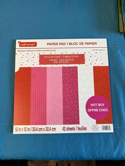 Scrapbooking paper pad by Recollections embossed