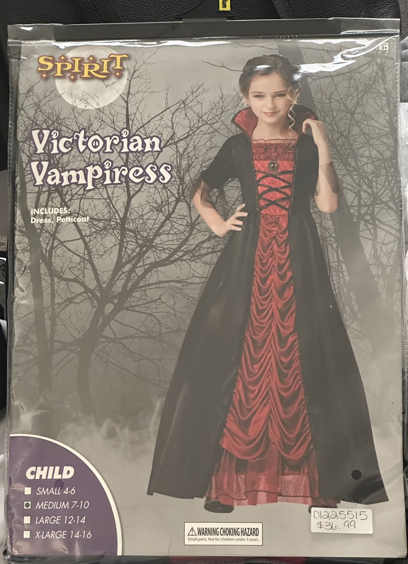Victorian Vampiress Child Costume