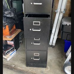 Four drawer file cabinet