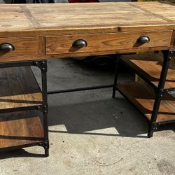 World Market Wood & Metal Teagan Desk