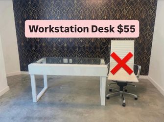 Workstation White Desk (PickUp Today)