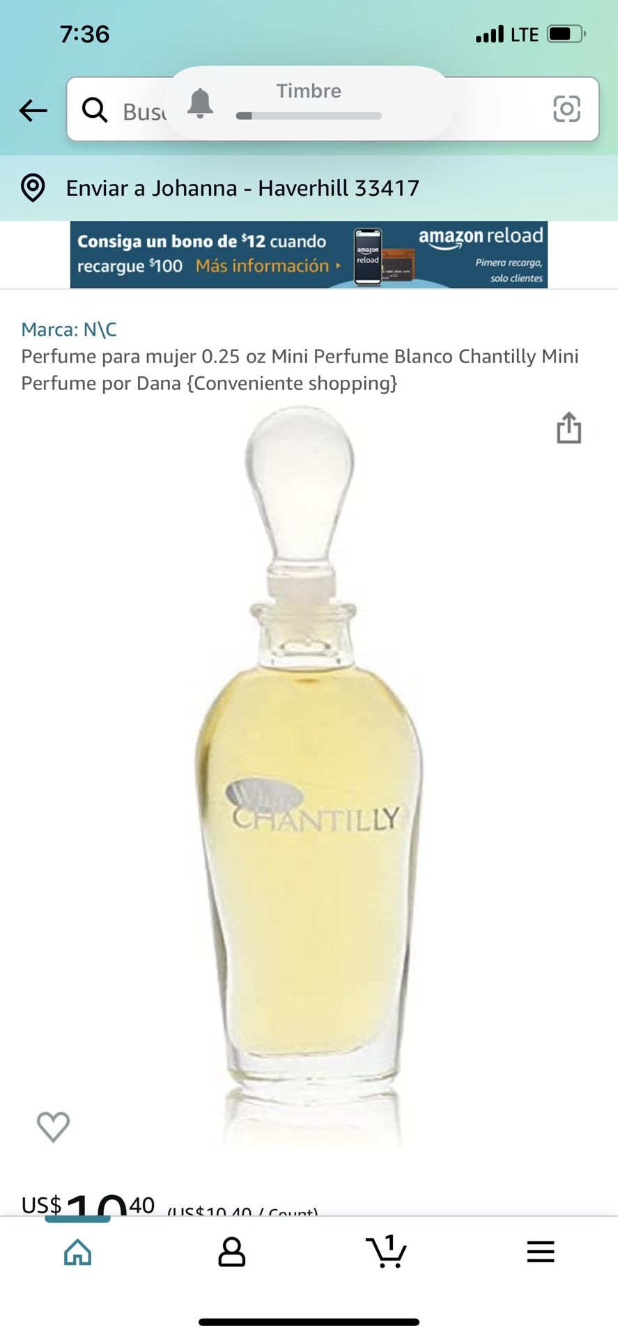 Perfume Chanel y White  3x$35