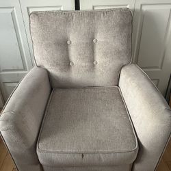 Beige/Tan Recliner Chair