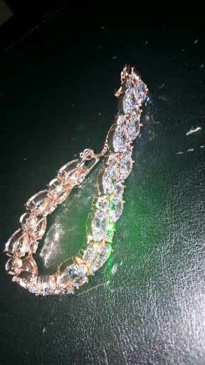 15.25ctw white topaz bracelet MSRP $409