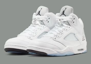 Nike Air Jordan 5 Retro Shoes White Metallic (2026)- Size 10 - NEW