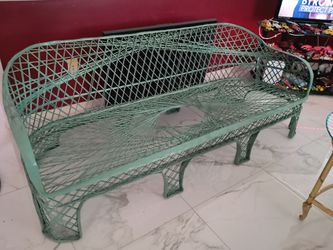 Webspun outdoor sofa