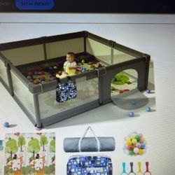 Baby And Toddler Playpen - Extra Large- 79*71 inch