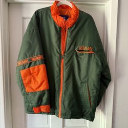 Vintage Pro player University Of Miami Bomber Jacket 