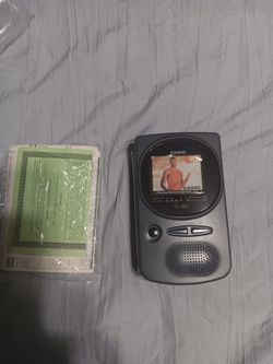 Vintage Am/fm Portable Radio And Colored Tv