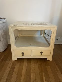 Cream Colored Side Table