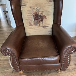 Cowboy Chair & Ottoman