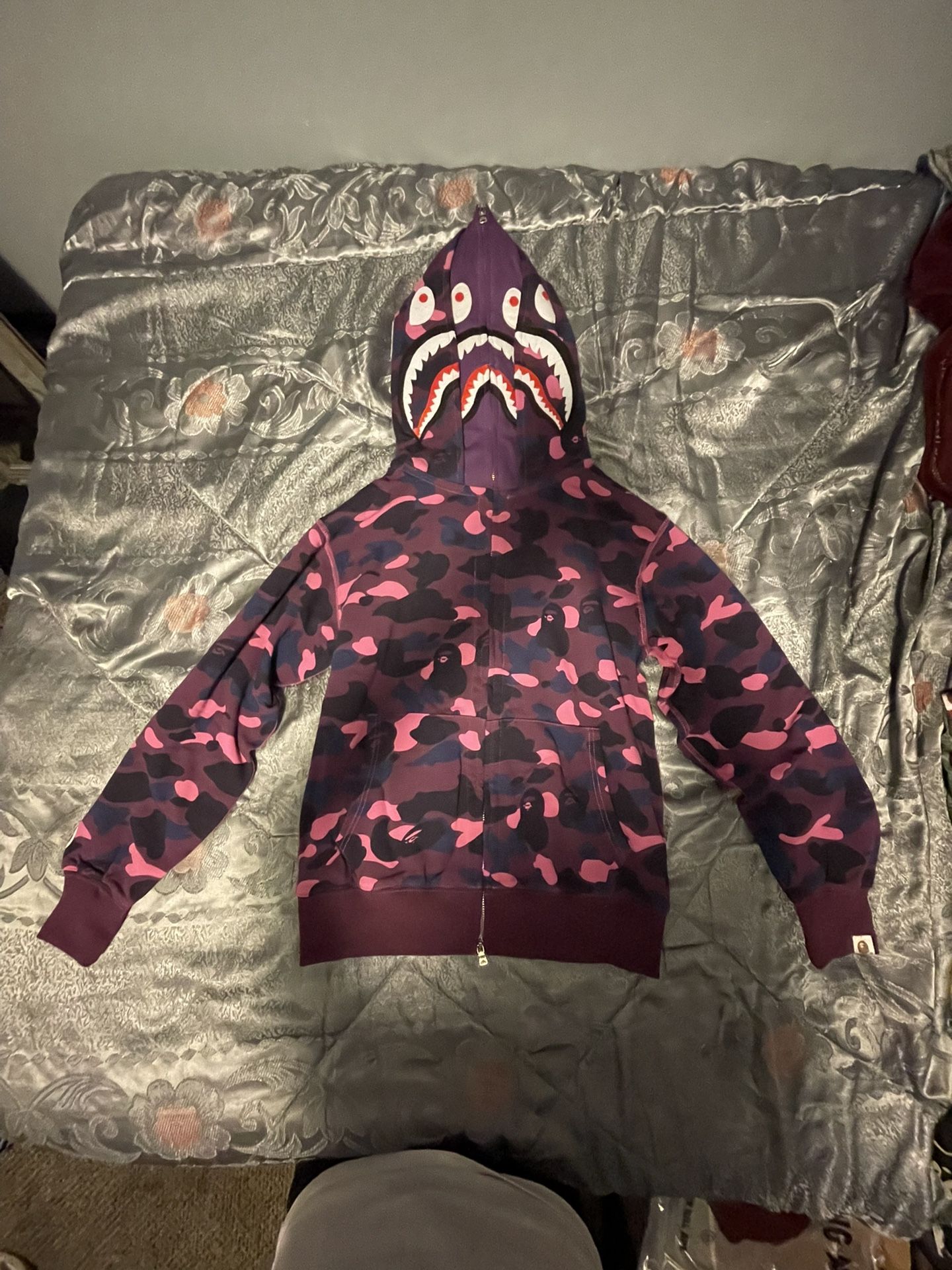 Authentic Bape Double Shark Hoodie