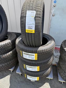 235-55-18 $380 CASH OUT THE DOOR All Season Tires installed (4) New 50,000 Mile Warranty-We Financca