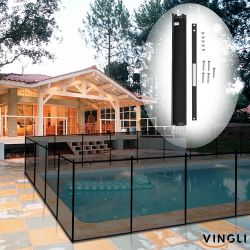 12 ft x 4 ft Swimming Pool Fence Garden Fence for Child Safe
