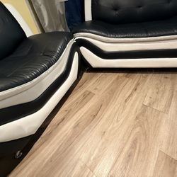 Black-And-White Couch Set