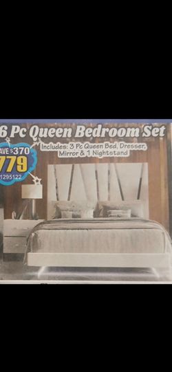 White Bedroom Set 3 Piece