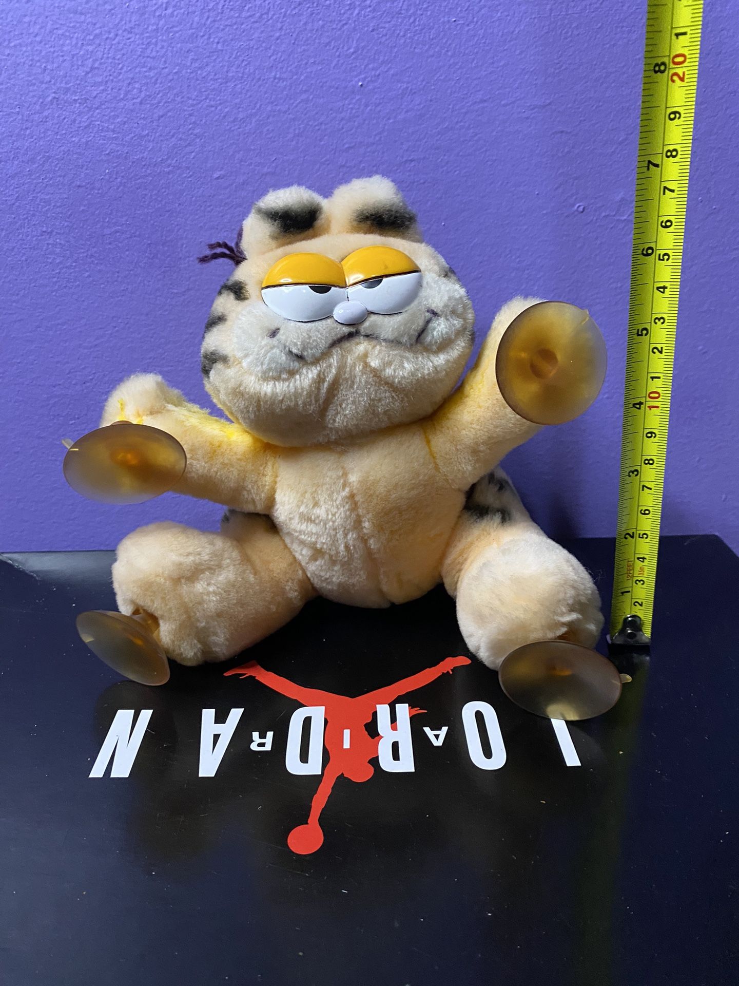 Vintage 1981 Dakin Garfield “I’m Climbing Walls for You” Suctioned Stuffed Plush