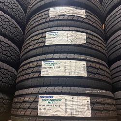 4-245/75R16 TOYO OPEN COUNTRY HT2 WITH INSTALL AND BALANCE $940 CASH OTD