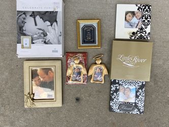 6 Religious Themed Picture Frame Lot-Some New! Will NOT Divide