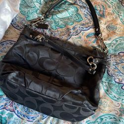 Vintage Coach Black Style Bag 