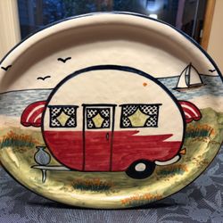 Debbie Dean Folk Art Platter 