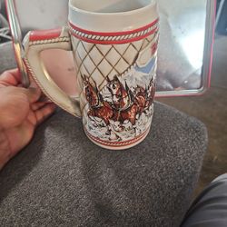 Limited Edition 1985 Budweiser Beer Stein
